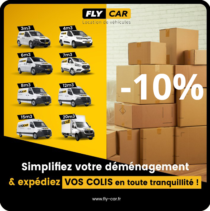 Location utilitaire, camion et voiture à Paris Fly Car